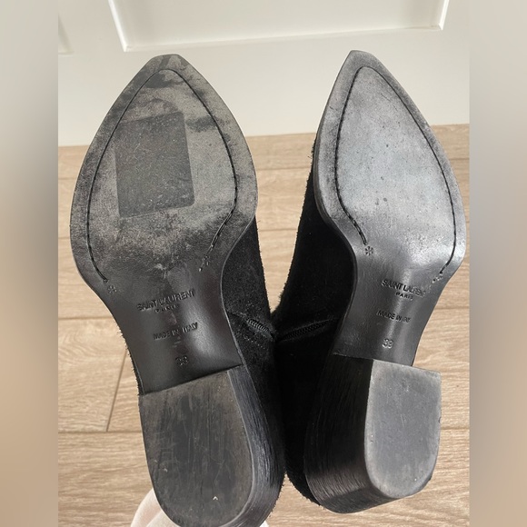 Saint Laurent Lukas suede boots - Picture 4 of 7